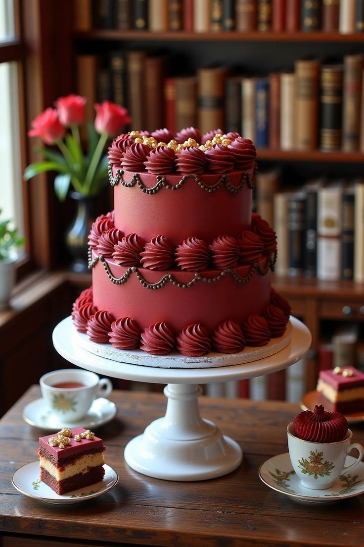 Elegant Red Velvet Masterpiece
